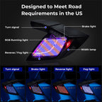 Honda civic hatchback 16-21 RGB Tail lights (digitization) - Pair (Left+Right)