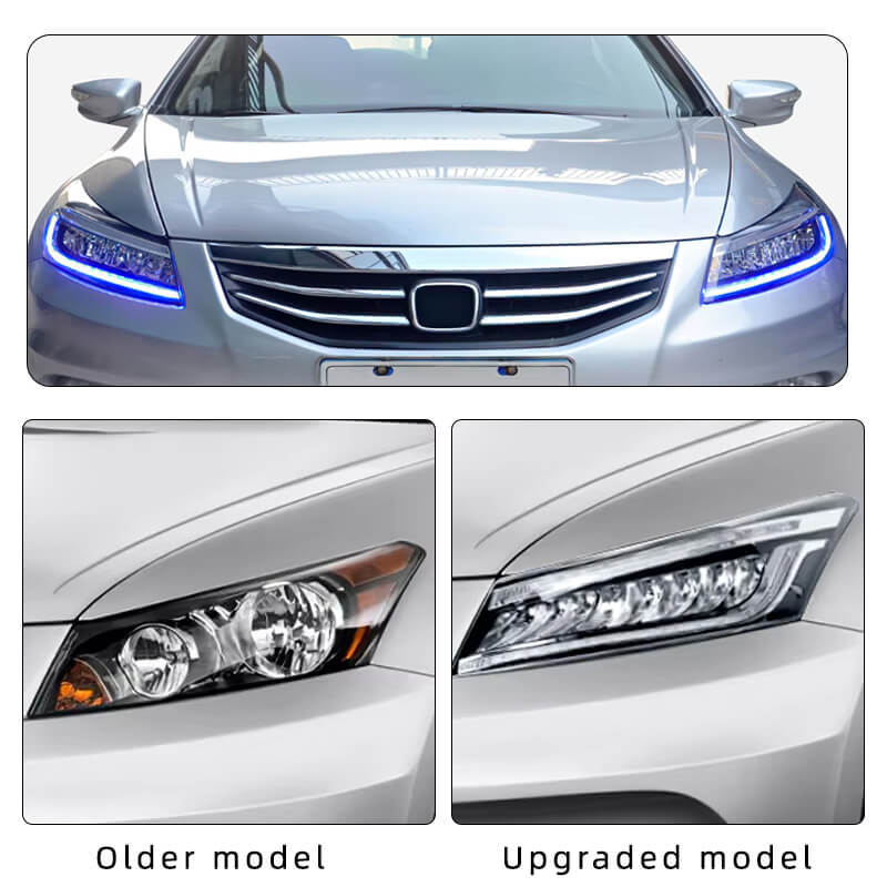 Honda Accord 8th Generation 08-12 Full LED Headlights - Pair (Left+Right)