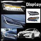 Honda Accord 9th Generation 2015-2017 LED Headlights - Pair (Left+Right)