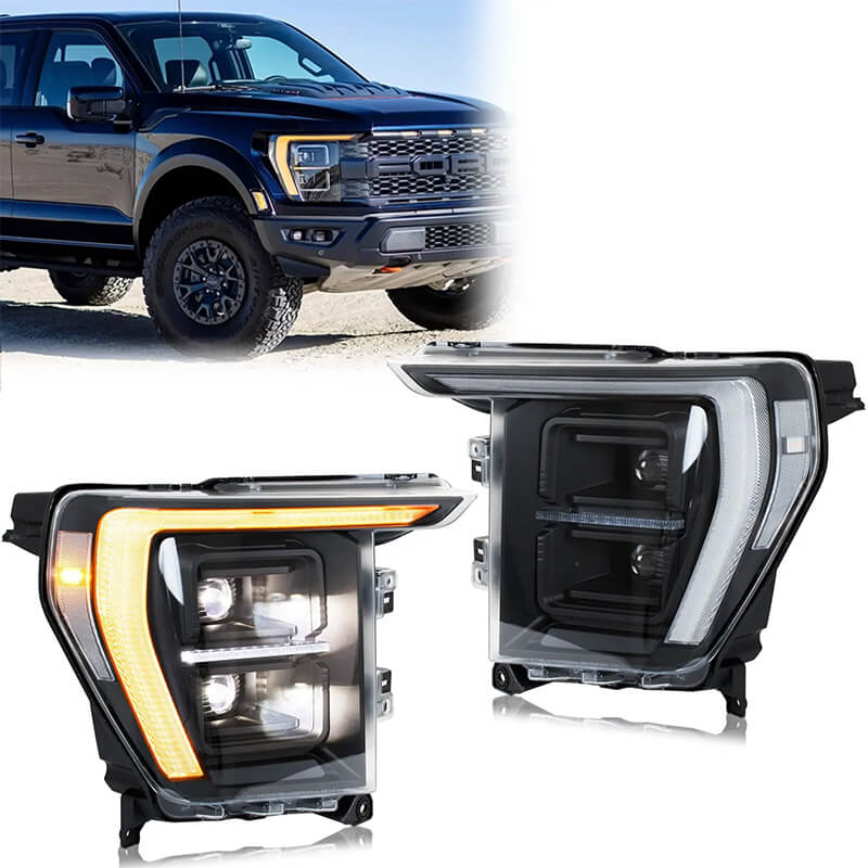 Ford F150 21-24 LED Headlights (Mid-range and high-end models) - Pair (Left+Right)