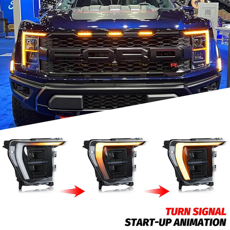 Ford F150 21-24 LED Headlights (Mid-range and high-end models) - Pair (Left+Right)