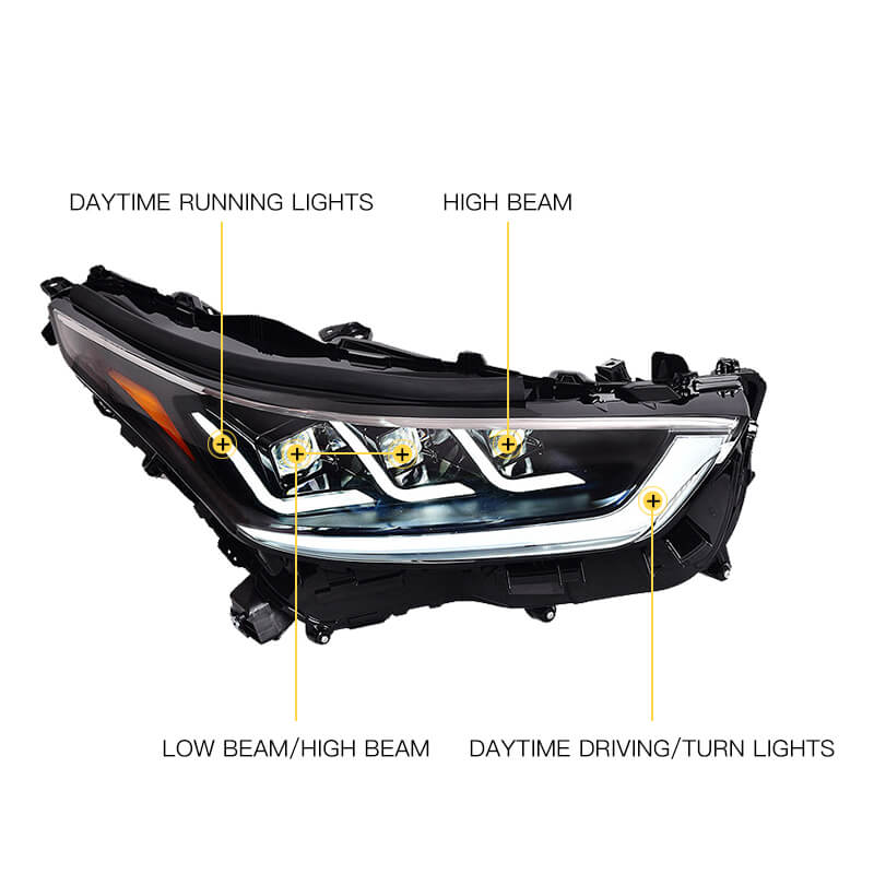 Toyota Highlander LED Headlights 2022-2024 - Pair (Left+Right)
