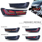 BMW 3 Series G20 2020-2021 smoked tail lights - Pair (Left+Right)