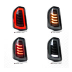 Chrysler 300c 2011-2014 Tail Lights(Black and Red) - Pair (Left+Right)