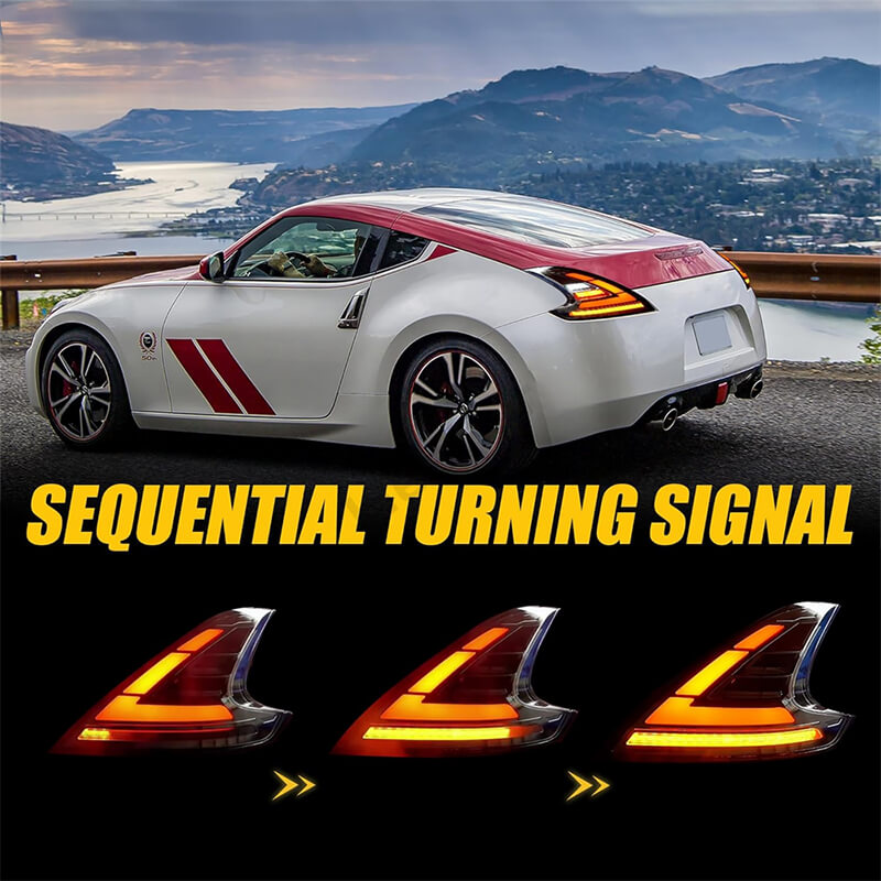 Nissan 370z Z34 tail lights 2008-2019 - Pair (Left+Right)