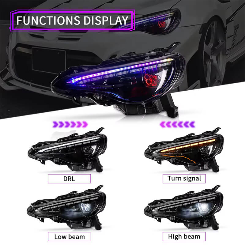 Toyota BRZ 86 Projector Headlights (2012-2020) - Pair (Left+Right)