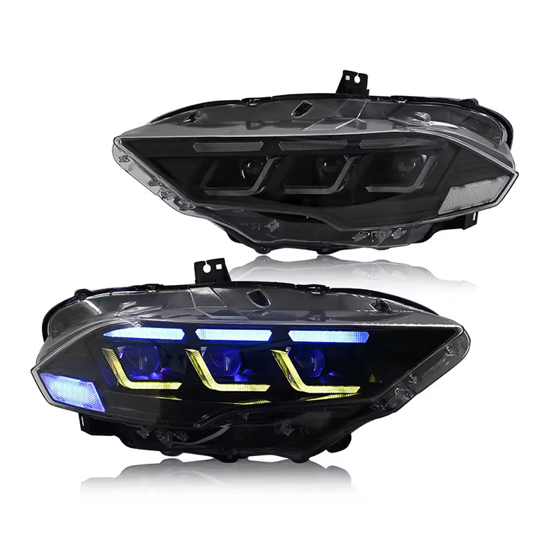 Ford Mustang S650  Projector LED Headlights  2018–2023 - Pair (Left+Right)