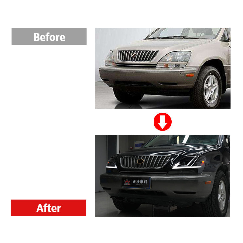 Lexus RX LED Headlights (1998-2002) - Pair (Left+Right)