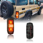 Toyota LC76 1976+ Smoke Tail lights - Pair (Left+Right)