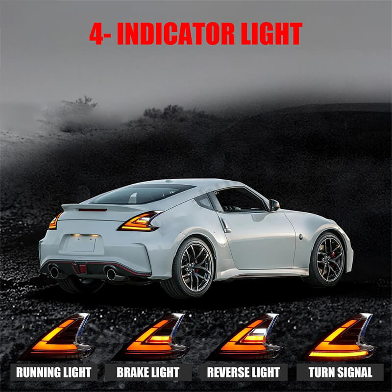 Nissan 370z Z34 tail lights 2008-2019 - Pair (Left+Right)