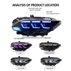 Ford Mustang S650  Projector LED Headlights  2018–2023 - Pair (Left+Right)