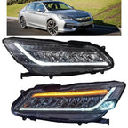 Honda Accord 9th Generation 2015-2017 LED Headlights - Pair (Left+Right)