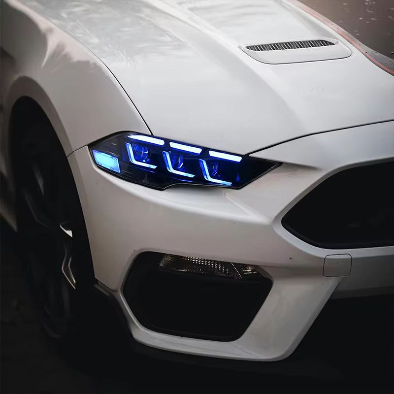 Ford Mustang S650  Projector LED Headlights  2018–2023 - Pair (Left+Right)