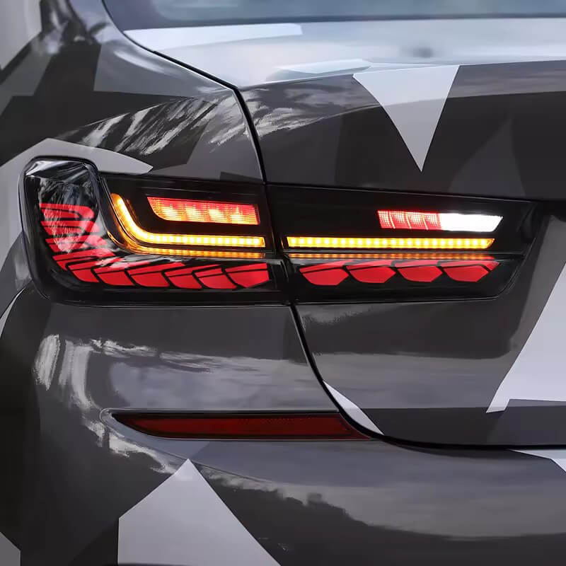 BMW 3 Series G20 2020-2021 smoked tail lights - Pair (Left+Right)