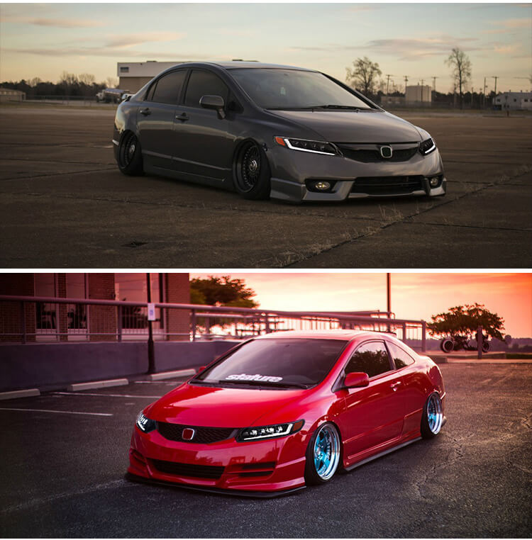 Honda Civic 8th Generation LED Headlights(06-11) - Pair (Left+Right)