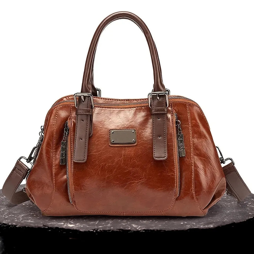 Women's Calfskin Leather Shoulder Bag