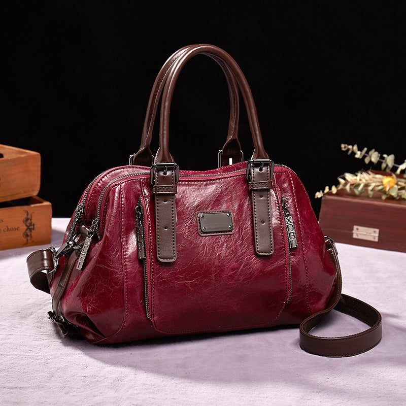 Women's Calfskin Leather Shoulder Bag