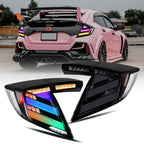 Honda Civic Hatchback 16-21 Smoked Tail lights - Pair (Left+Right)