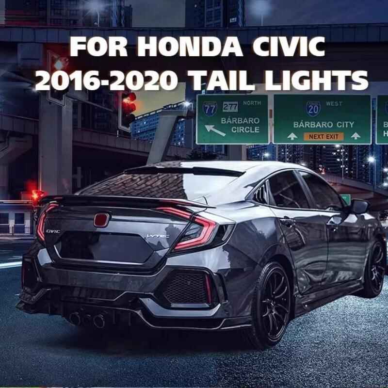 Honda civic 10th 16-21  tail lights - Pair (Left+Right)