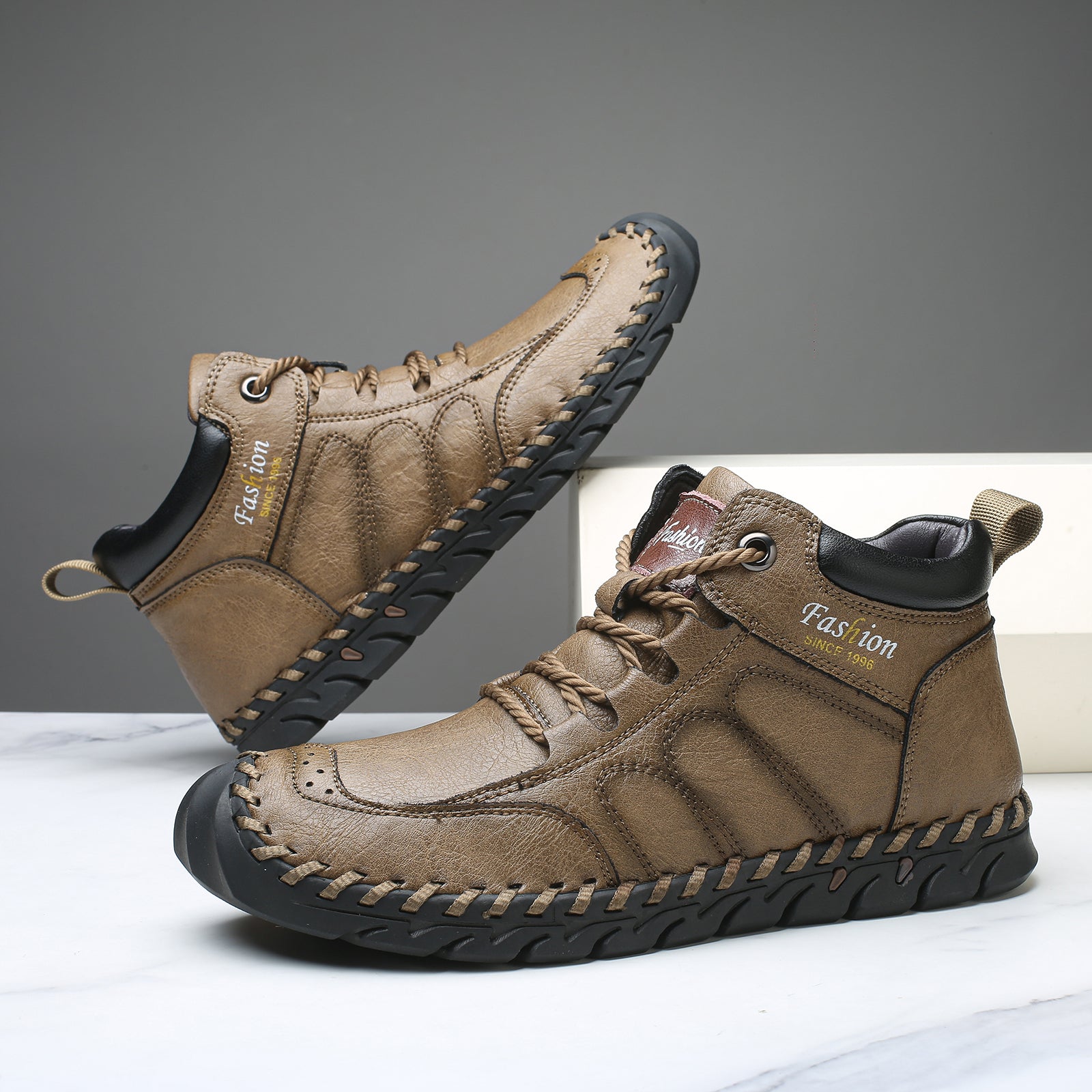 Last Day 60% OFF🔥⏱️New Arrival Promotion⏱️🔥Men's Casual Leather Good Arch Support & Non-slip Outdoor  Breathable Walking Shoes