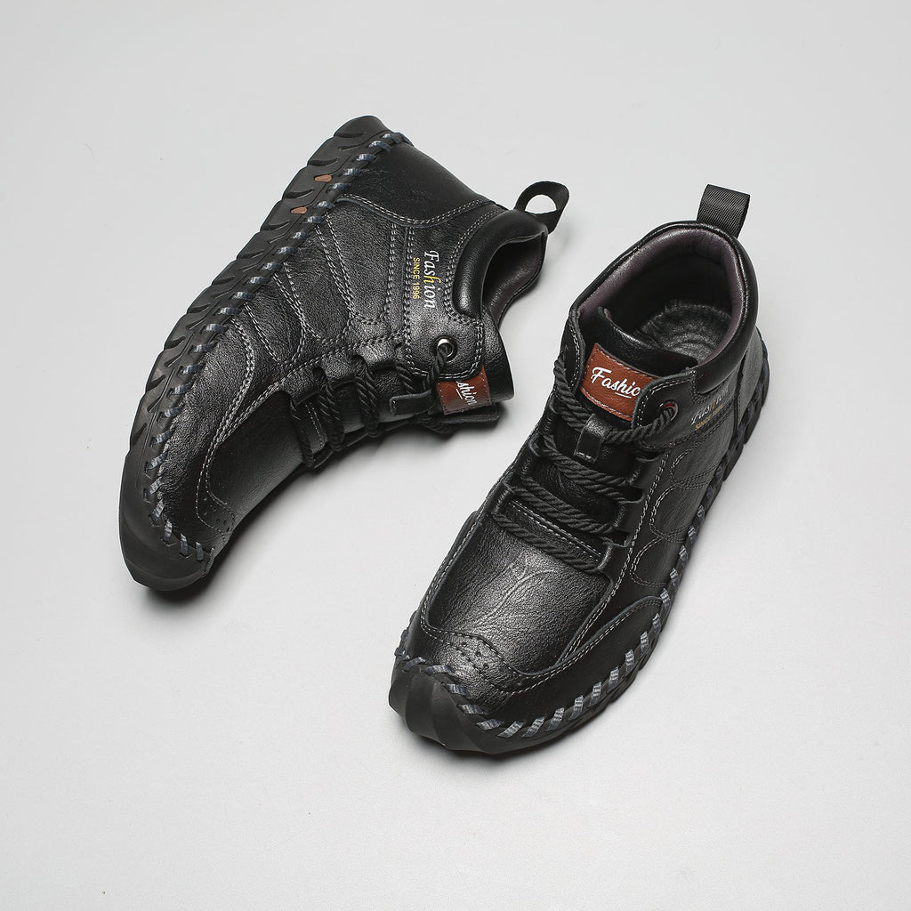 Last Day 60% OFF🔥⏱️New Arrival Promotion⏱️🔥Men's Casual Leather Good Arch Support & Non-slip Outdoor  Breathable Walking Shoes