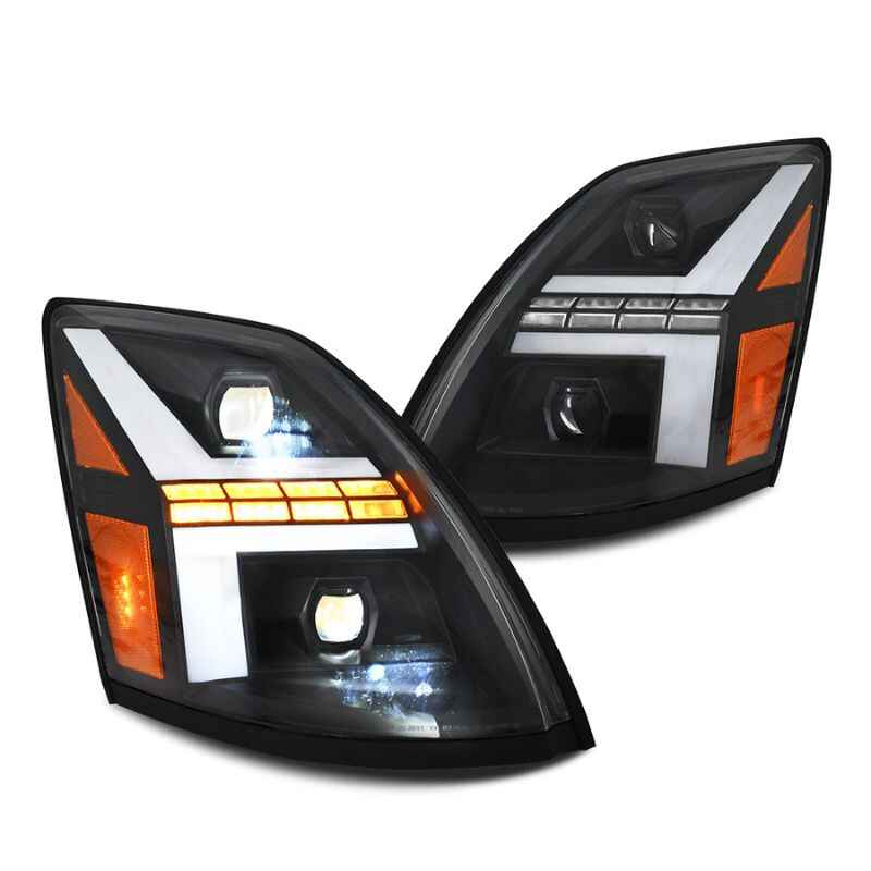 Volvo VNL VNM LED Headlights 2004-2018 - Pair (Left+Right)