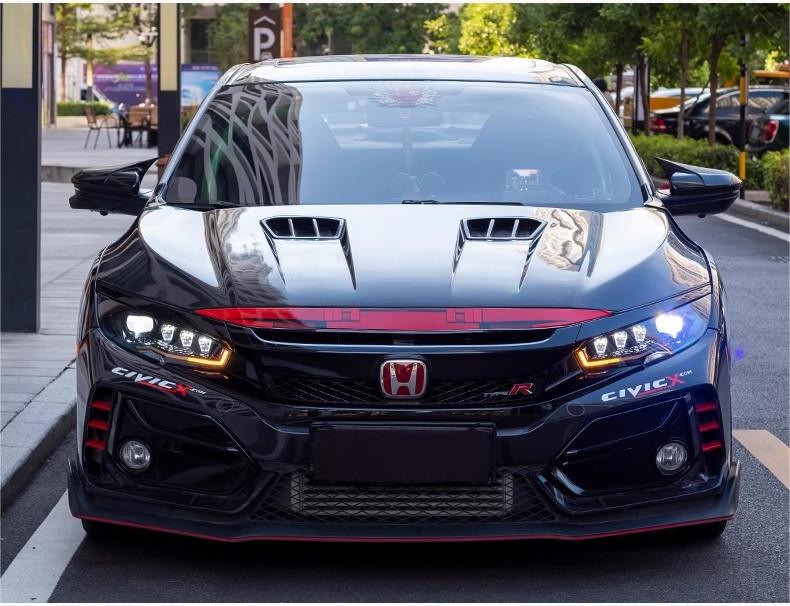 Honda civic 16-21 headlights without rotation - Pair (Left+Right)