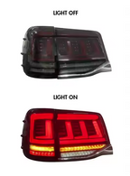 Toyota Land Cruiser 2016-2020 Smoke LED Tail Lights - Pair (Left+Right)
