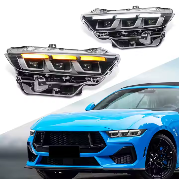 Ford Mustang Ecosport/ GT 24-up LED Headlights - Pair (Left+Right)