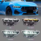 Ford Mustang Ecosport/ GT 24-up LED Headlights - Pair (Left+Right)