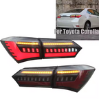 Toyota Corolla 14-18 LED Smoked Tail Lights - Pair (Left+Right)