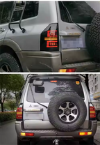 Mitsubishi Pajero V73 09-22 LED Smoked Tail Lights - Pair (Left+Right)