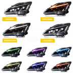 Lexus IS300 IS250 IS200 06-12 headlights (RGB) - Pair (Left+Right)