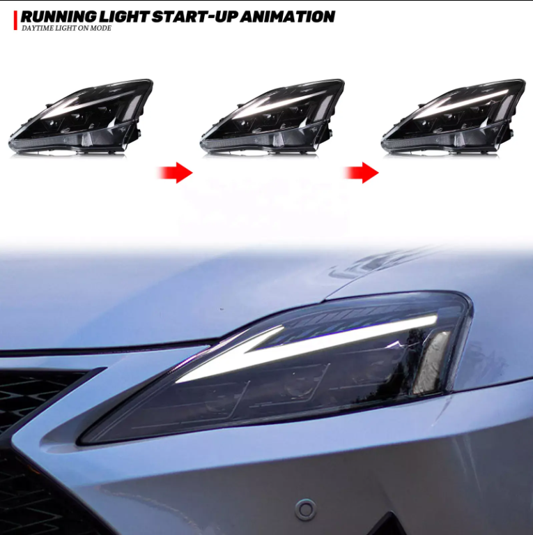 Lexus IS300 IS250 IS200 06-12 headlights (RGB) - Pair (Left+Right)