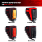 Ford F150 21-23 tail lights (fit low trim car) - Pair (Left+Right)