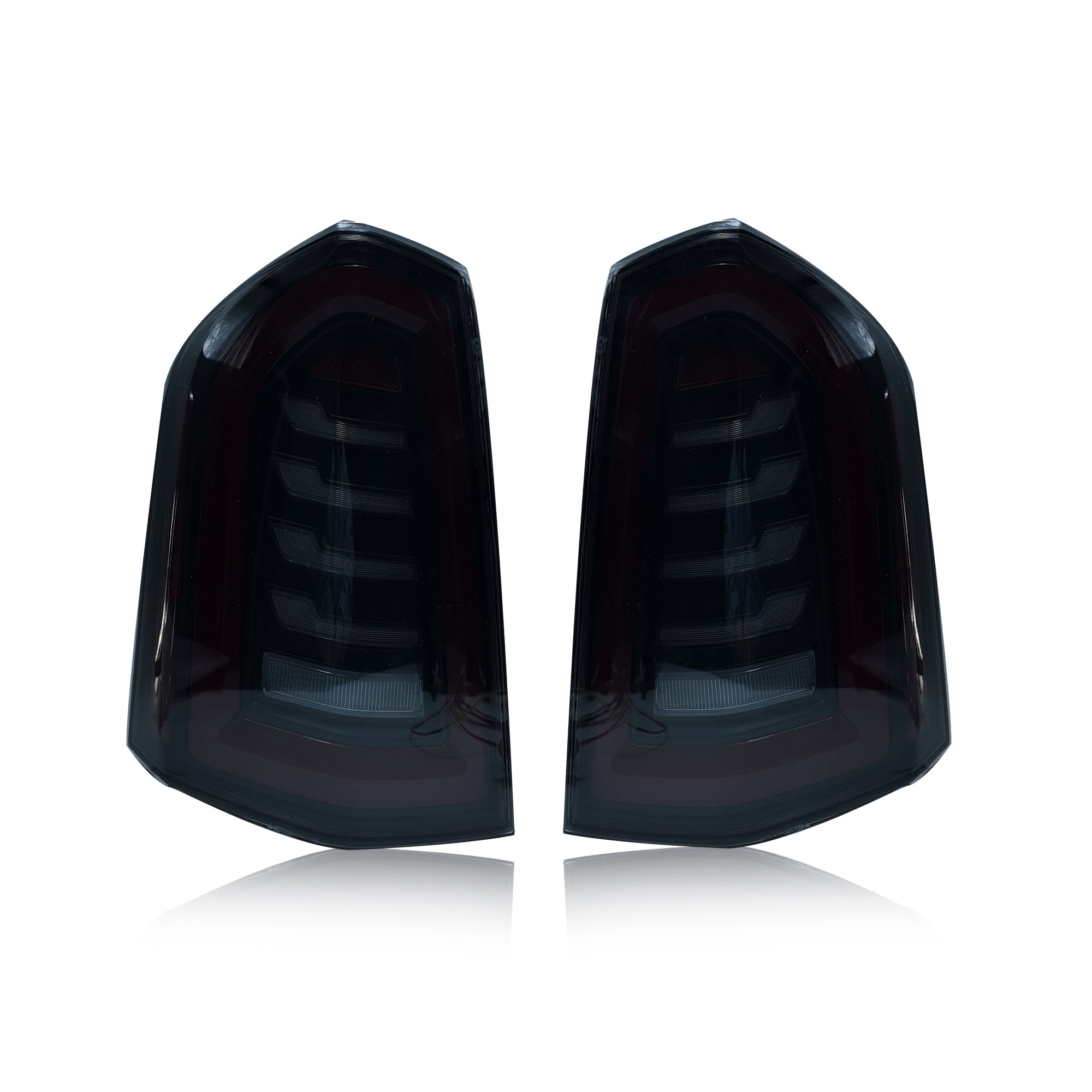 Chrysler 300c 2011-2014 Tail Lights(Black and Red) - Pair (Left+Right)