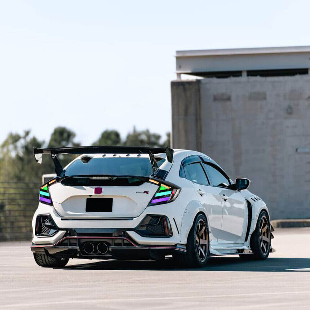 Honda Civic Hatchback 16-21 Smoked Tail lights - Pair (Left+Right)