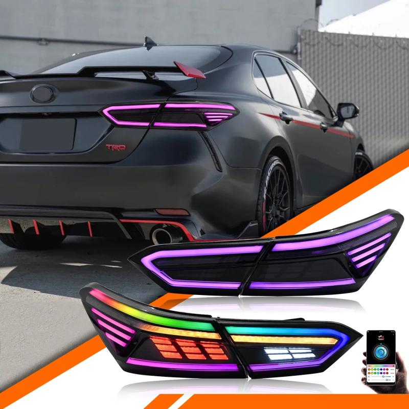 Toyota Camry 18-22 Rectilinear RGB Tail lights - Pair (Left+Right)