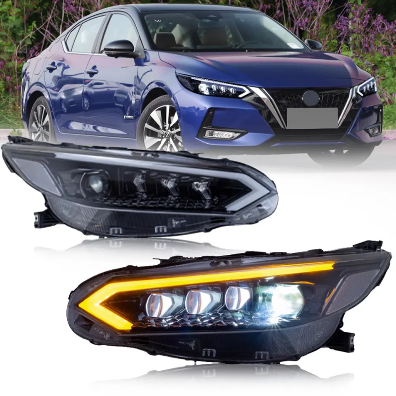 Nissan Sylphy Sentra 20-22 headlights with Rotating Lenses - Pair (Left+Right)