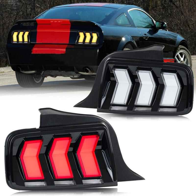Ford Mustang Gen 5 LED Tail Lights (2004-2009) - Pair (Left+Right)