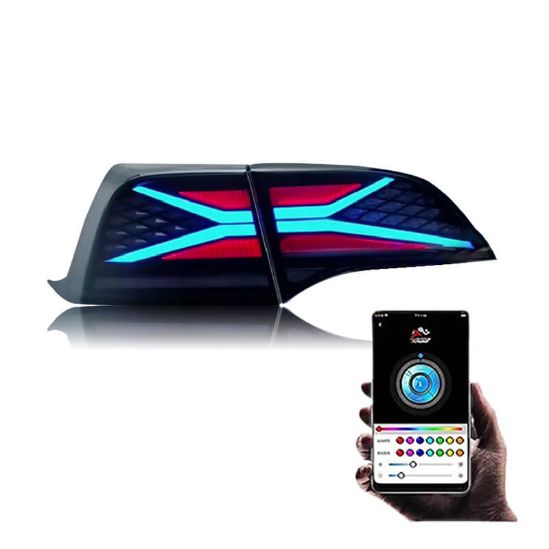 Tesla model 3/Y 18-23 RGB Tail lights (RGB) - Pair (Left+Right)