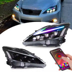 Lexus IS300 IS250 IS200 06-12 headlights (RGB) - Pair (Left+Right)