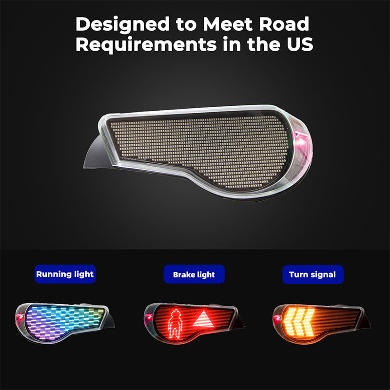 Toyota GT86 BRZ FRS 2012-2020 Digital Tail Lights - Pair (Left+Right)