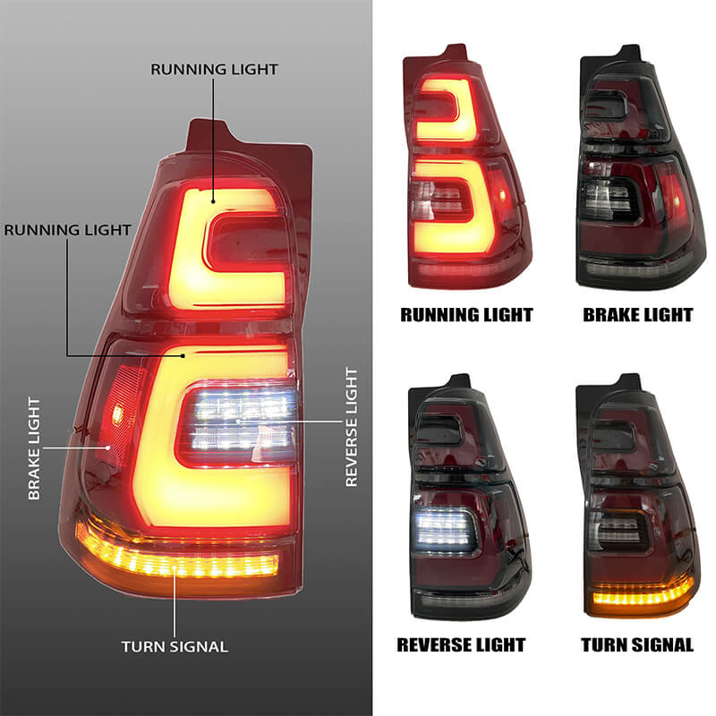 Toyota 4Runner 2003-2009 Tail Light - Pair (Left+Right)