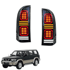 Nissan Patrol Y61 2007-2016 Smoke Tail lights - Pair (Left+Right)