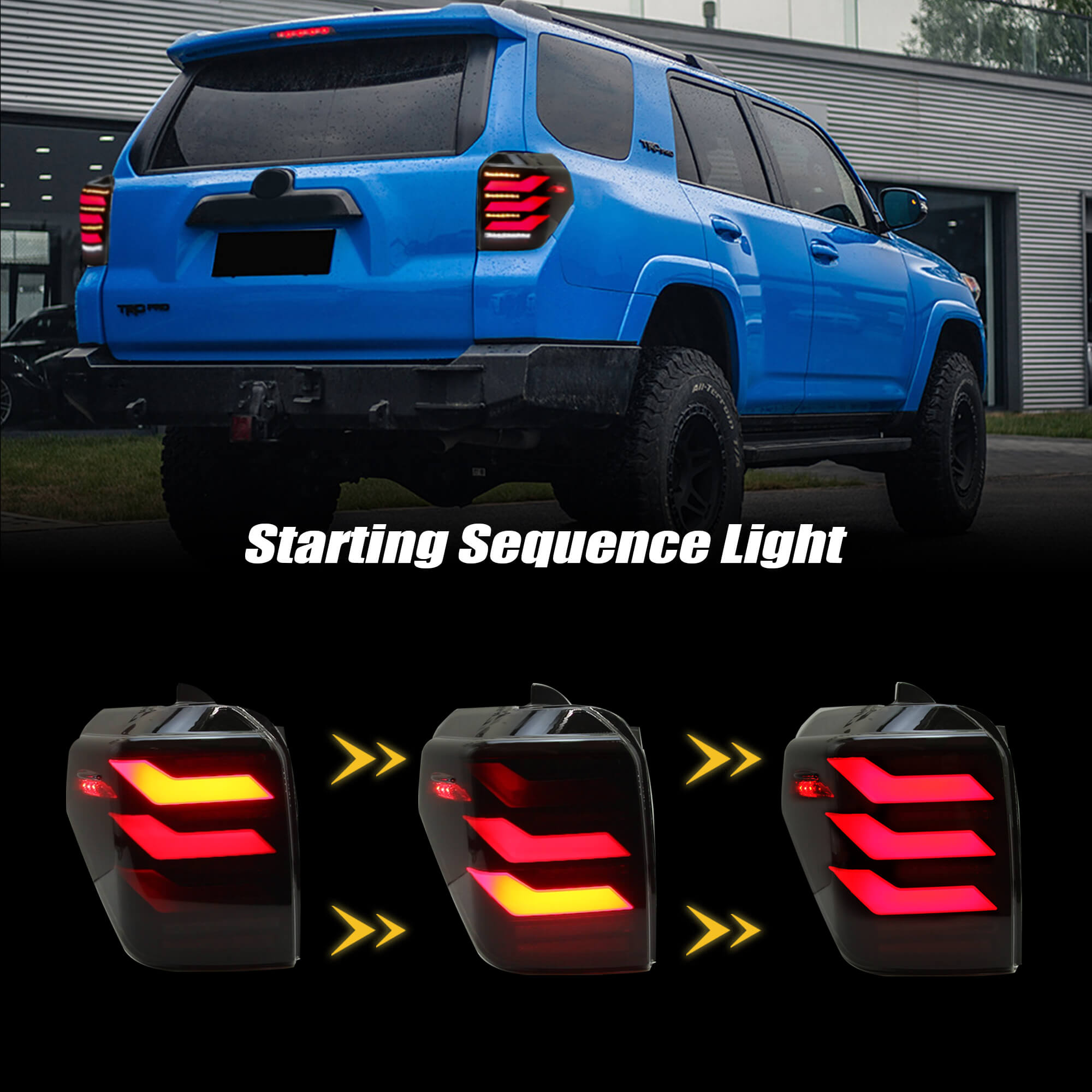 Toyota 4runner 10-23 smoke tail lights - Pair (Left+Right)