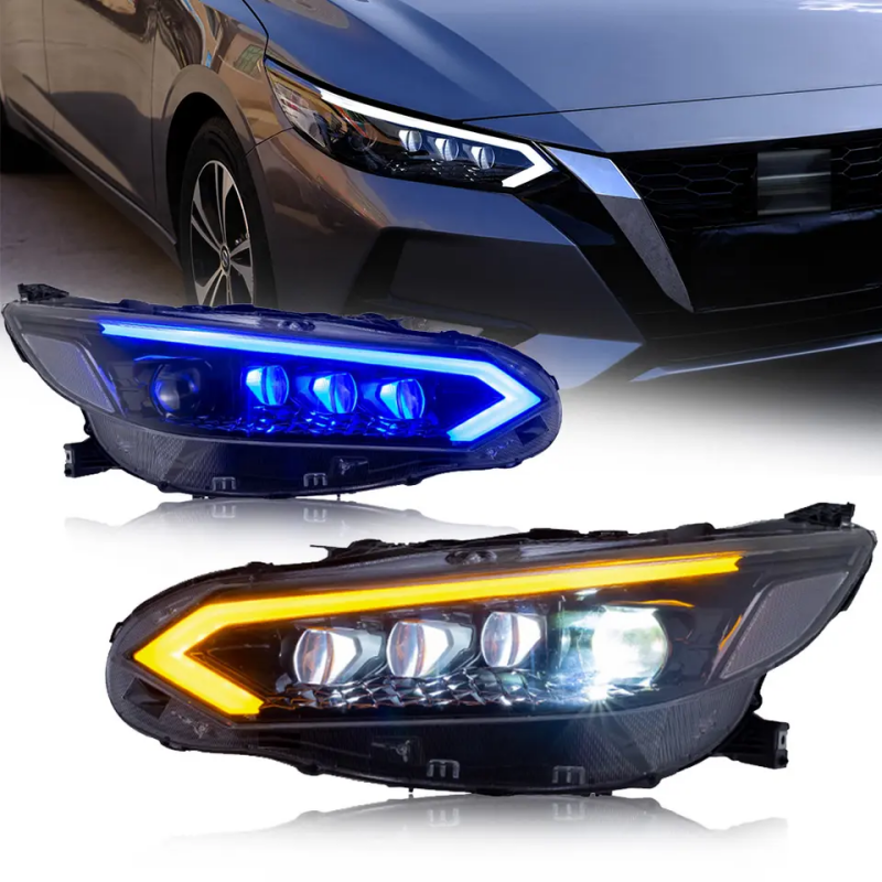 Nissan Sylphy Sentra 20-22 headlights with Rotating Lenses - Pair (Left+Right)