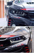 Honda civic 16-21 headlights without rotation - Pair (Left+Right)