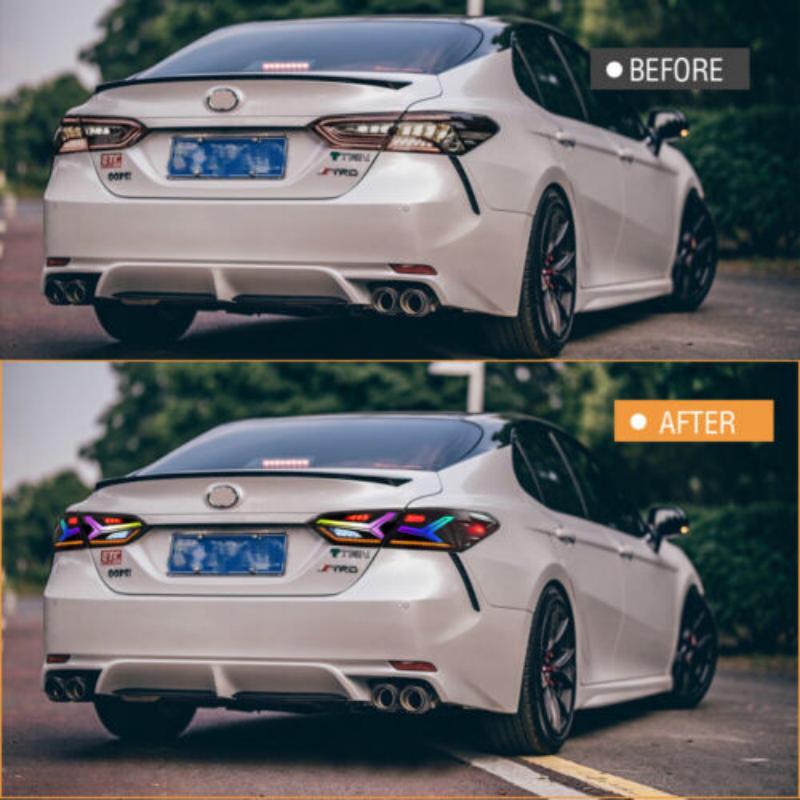 Toyota Camry 18-21 Fish Bone Tail lights - Pair (Left+Right)