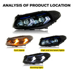 BMW F10 2011-2017 Headlights - Pair (Left+Right)